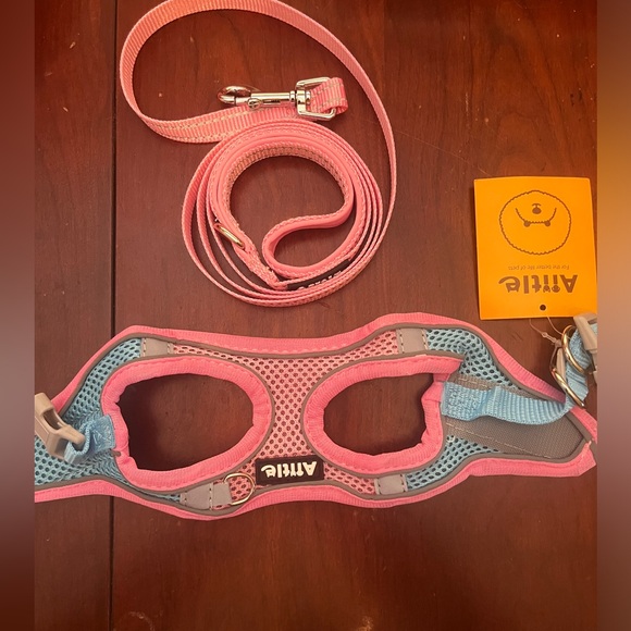 AIITLE Small Harness for Puppy/cat with A Leash Harness w/ Super Breathable Mesh - Picture 3 of 3